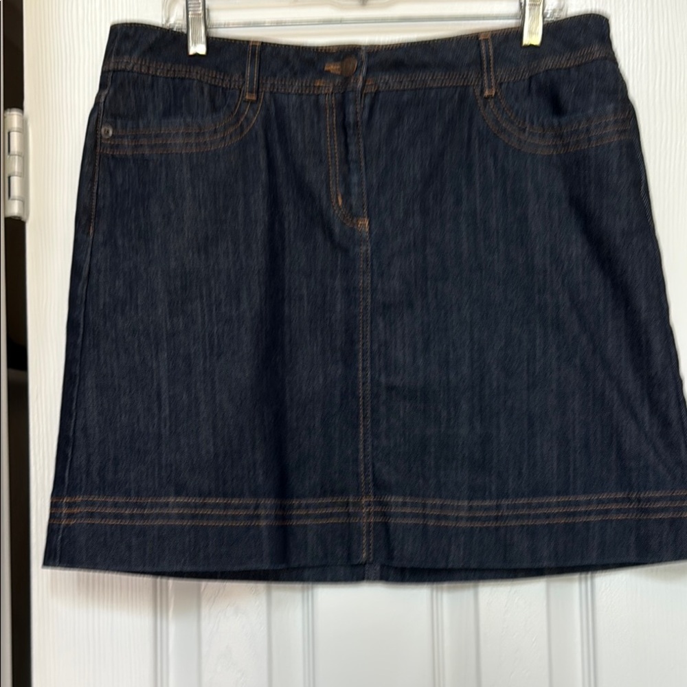 Boden Denim Mini Skirt